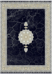 Mashad 802098 Traditional Persian Area Rug Dark Blue