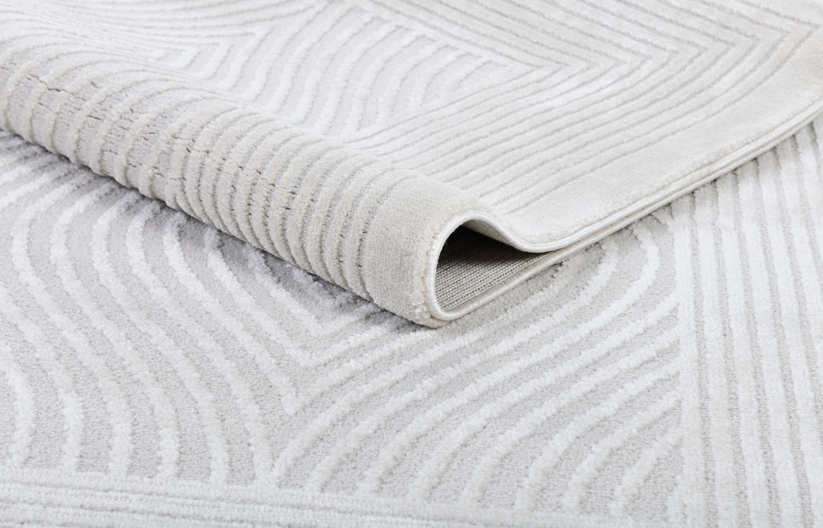 Elements 5646A Cream modern rug - Australian Rugs