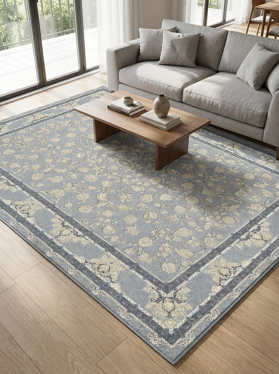 Aysa Traditional Persian Area Rug Silver