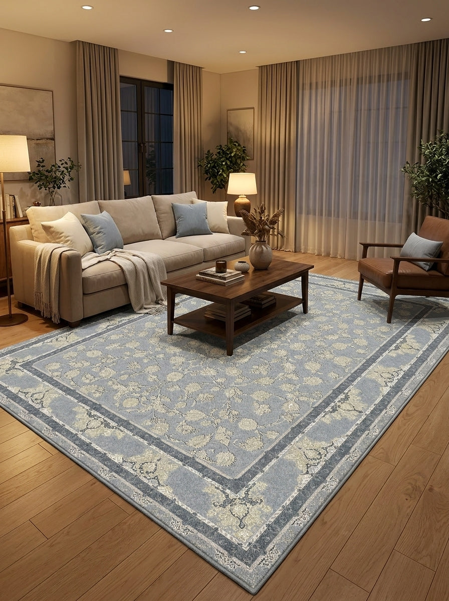 Aysa Traditional Persian Area Rug Silver