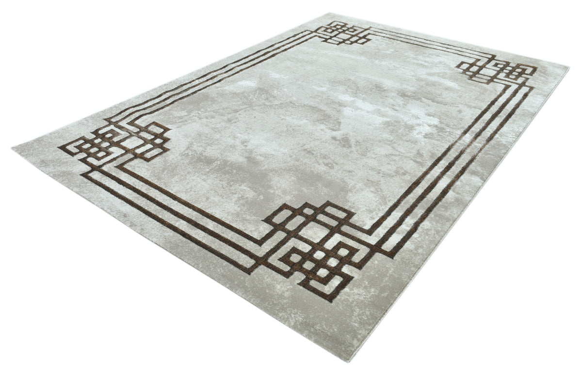 Zara Z203A Cream Vizon modern rug - Australian Rugs