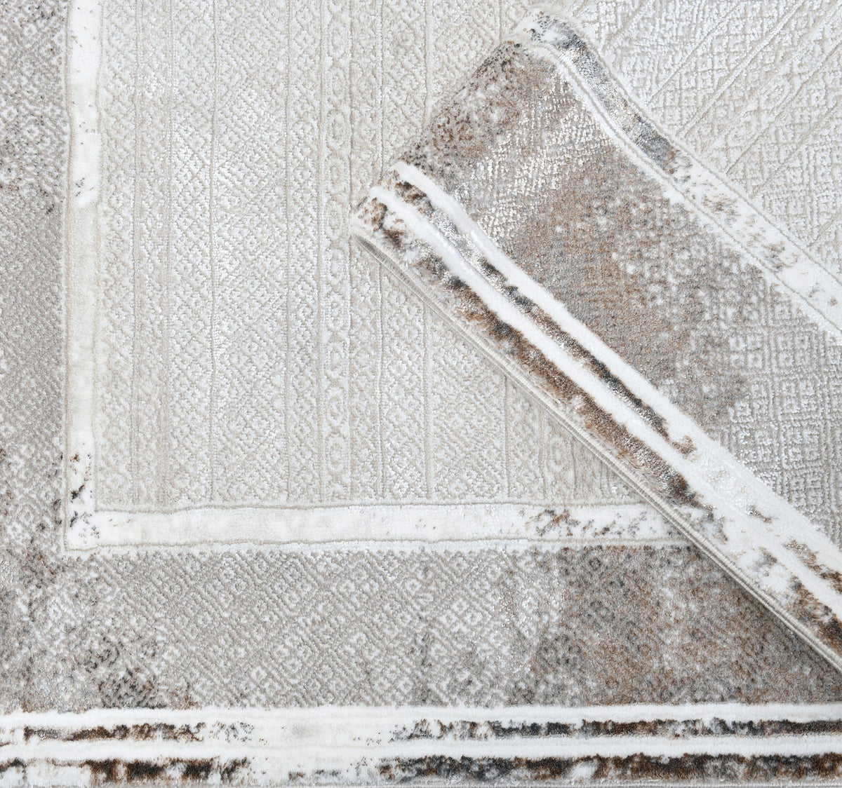 Zara Z221A Cream Vizon modern rug - Australian Rugs