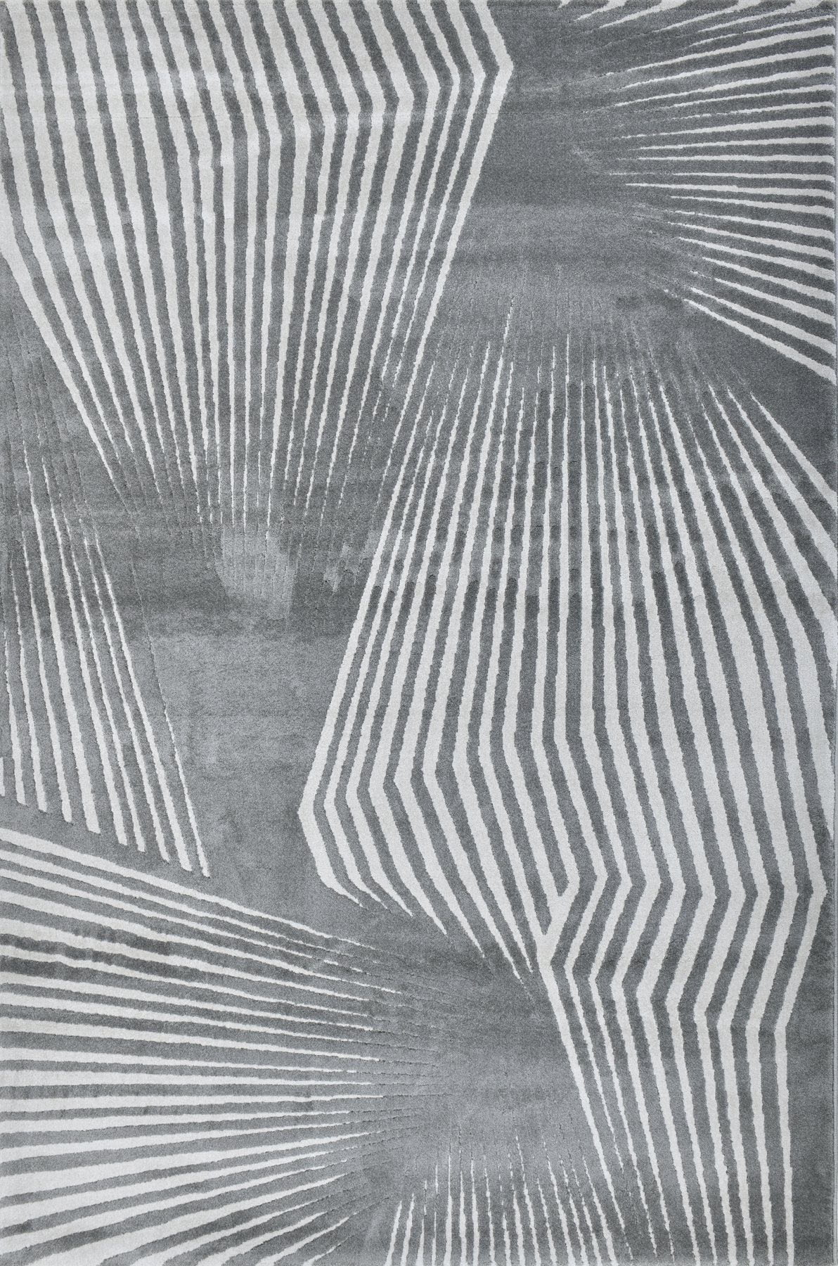 Rhythm Z244B Modern Area Rug Grey Cream
