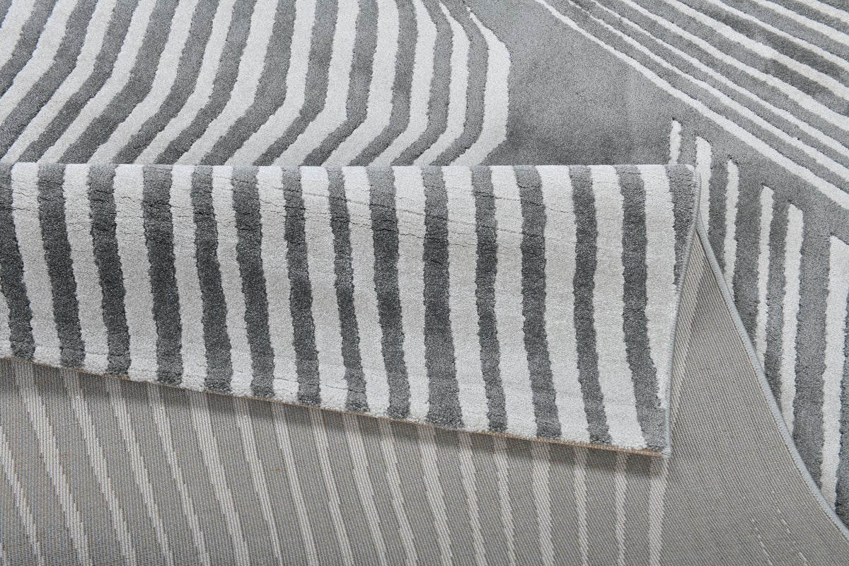 Rhythm Z244B Grey Cream modern rug - Australian Rugs