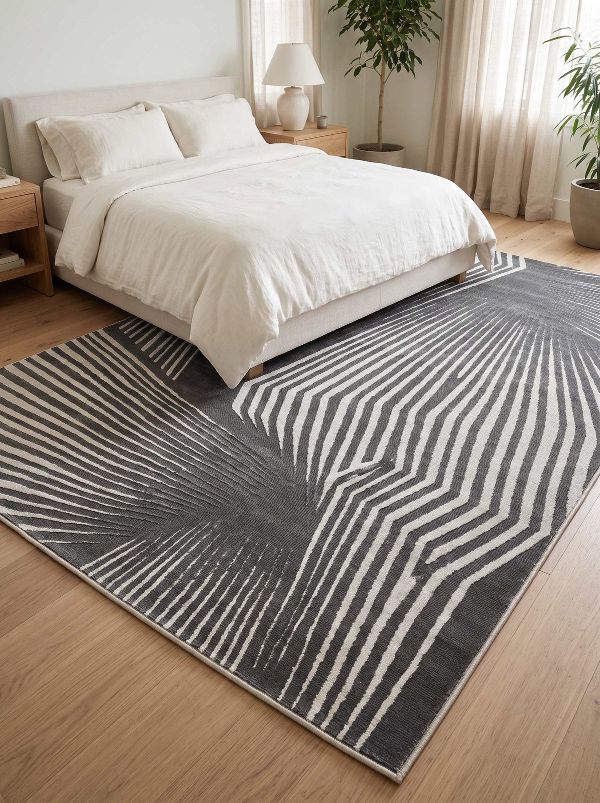 Rhythm Z244B Grey Cream modern rug - Australian Rugs