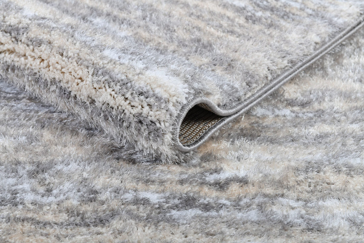 Puffy Style P157A Grey Beige modern rug - Australian Rugs