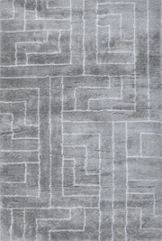 Puffy Style P406A Grey White modern rug - Australian Rugs