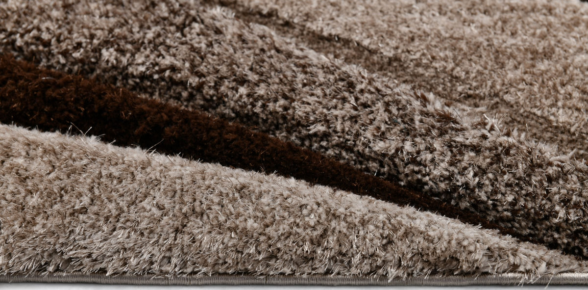 Puffy Style P462C Vizon Brown modern rug - Australian Rugs