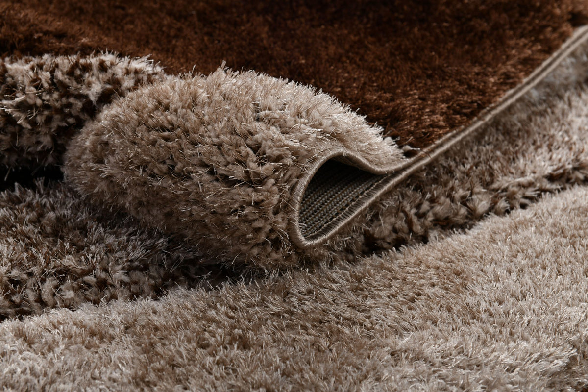Puffy Style P462C Vizon Brown modern rug - Australian Rugs