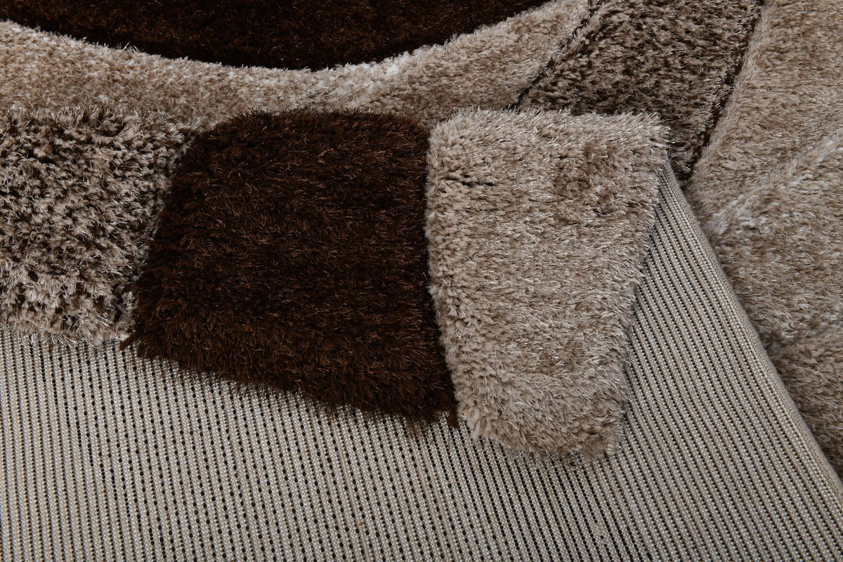 Puffy Style P462C Vizon Brown modern rug - Australian Rugs