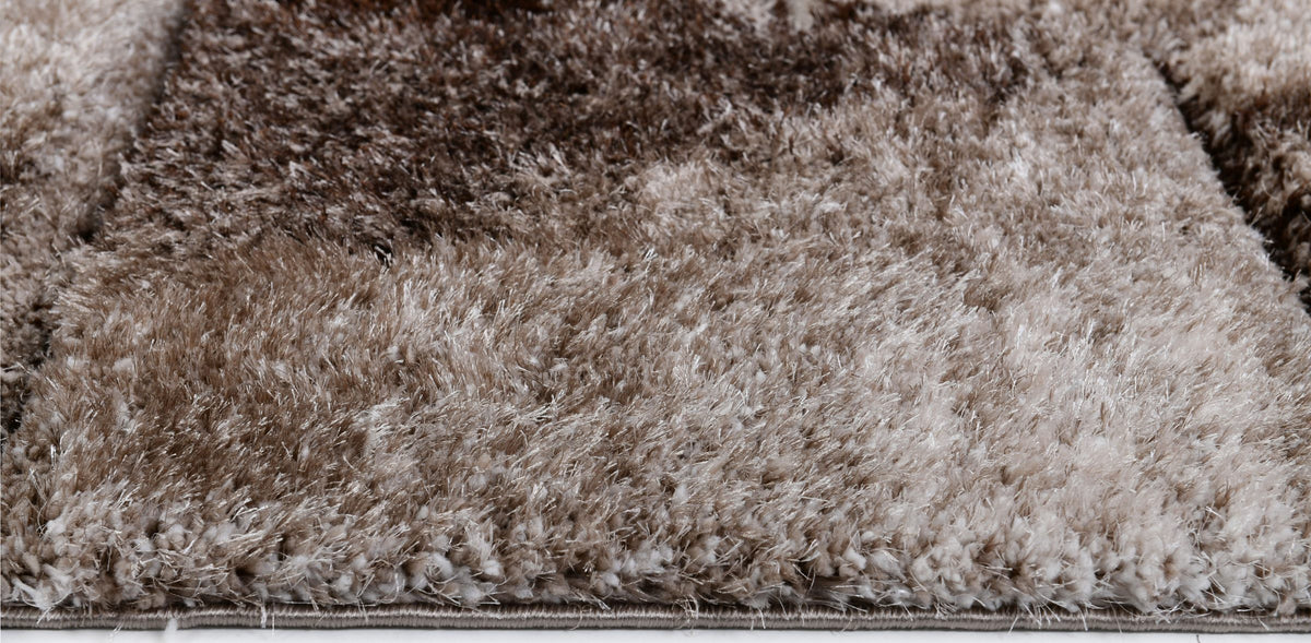 Puffy Style P733B Vizon Brown modern rug - Australian Rugs
