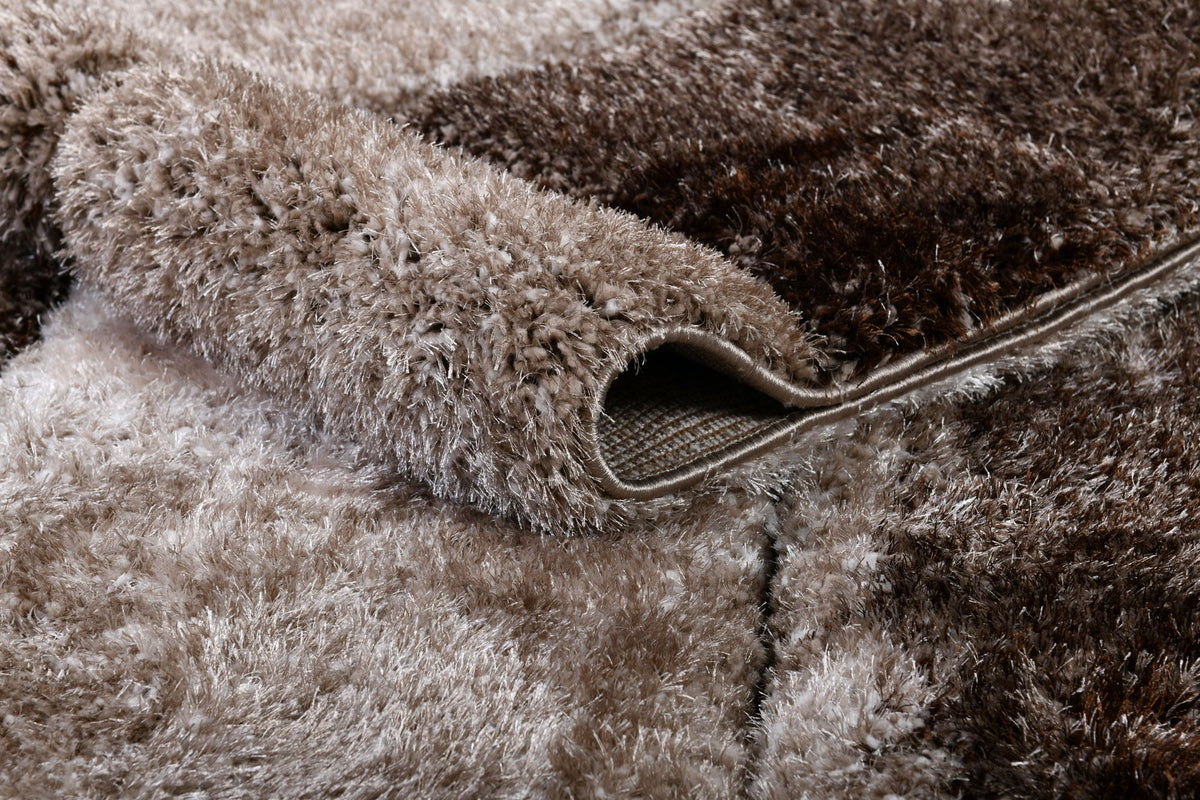 Puffy Style P733B Vizon Brown modern rug - Australian Rugs