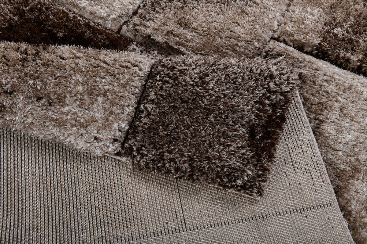 Puffy Style P733B Vizon Brown modern rug - Australian Rugs