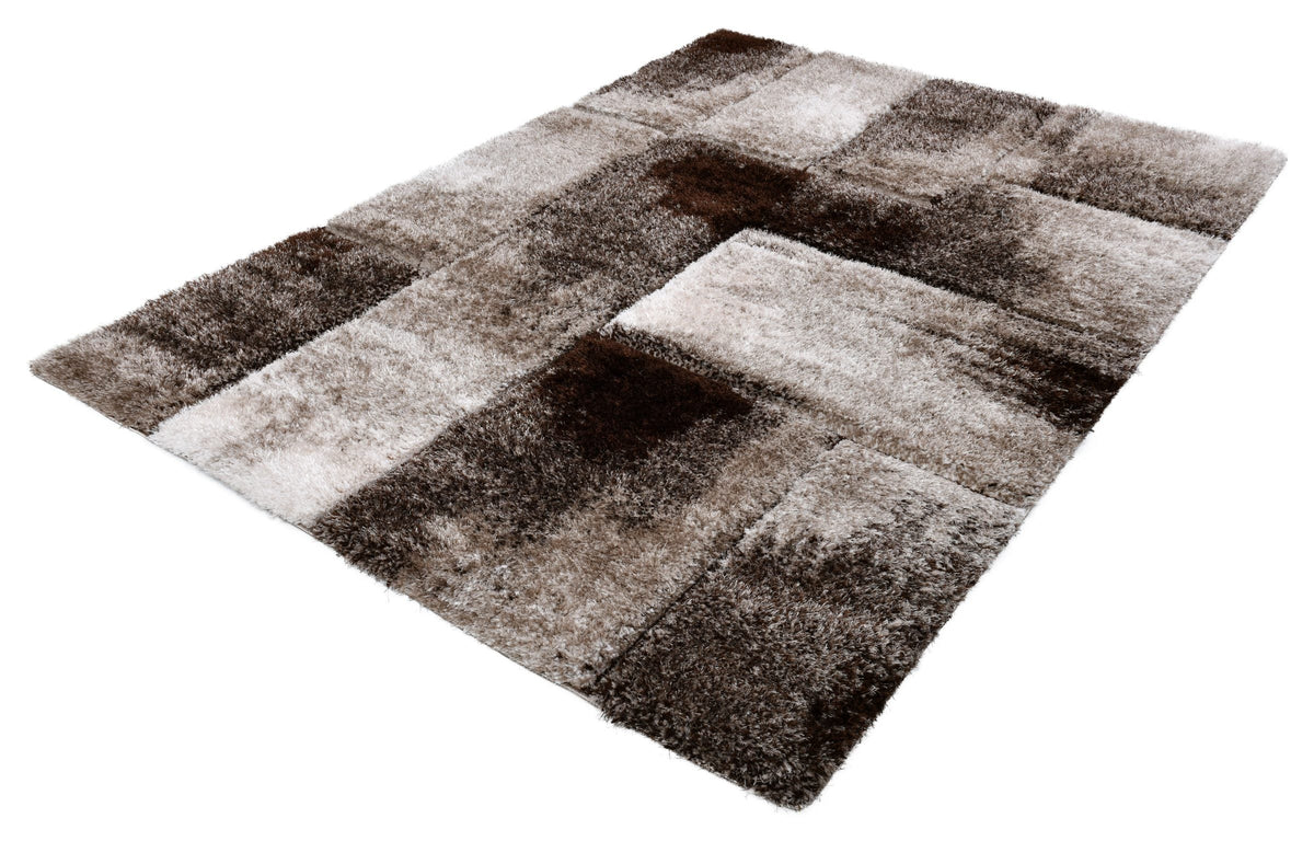 Puffy Style P733B Vizon Brown modern rug - Australian Rugs