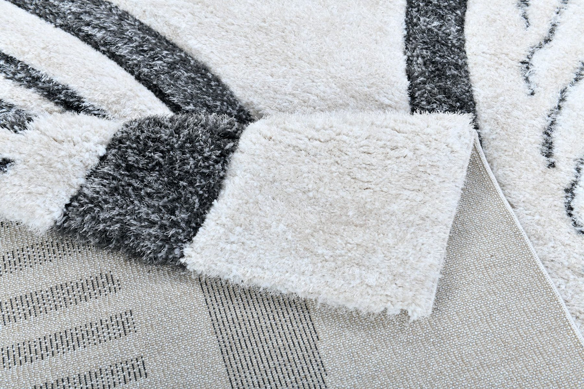 Puffy Style P960A Beige Anthracite modern rug - Australian Rugs