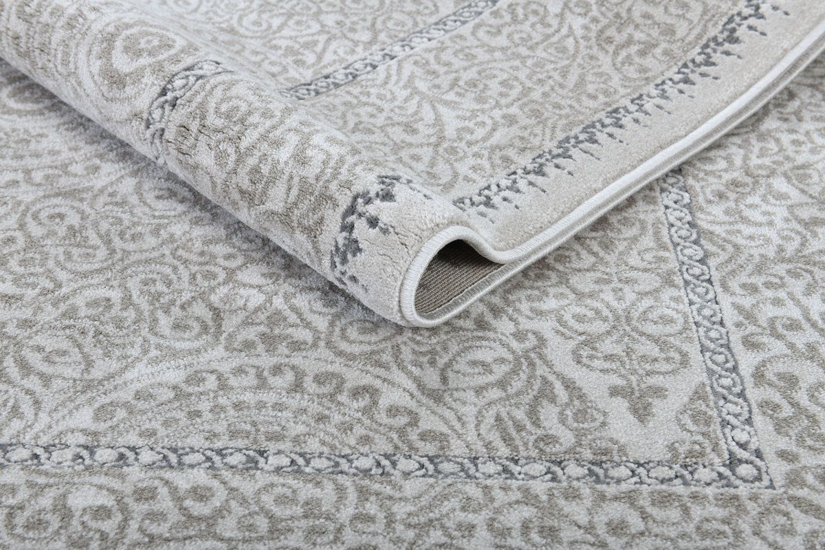 Rhythm 0163B Cream Light Beige modern rug - Australian Rugs
