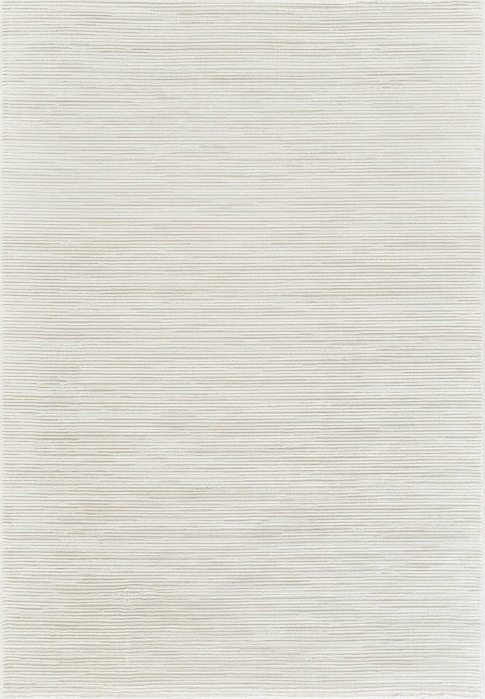 Anemon F043A Modern Area Rug in Cream - styled in a modern living room