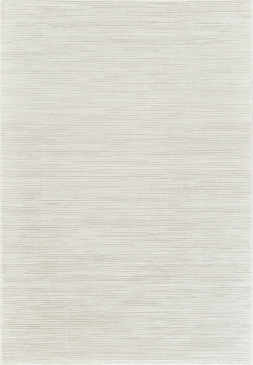 Anemon F043A Modern Area Rug in Cream - styled in a modern living room