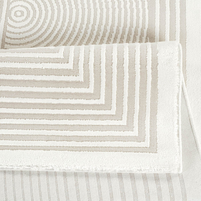 Anemon T050A Modern Area Rug Cream