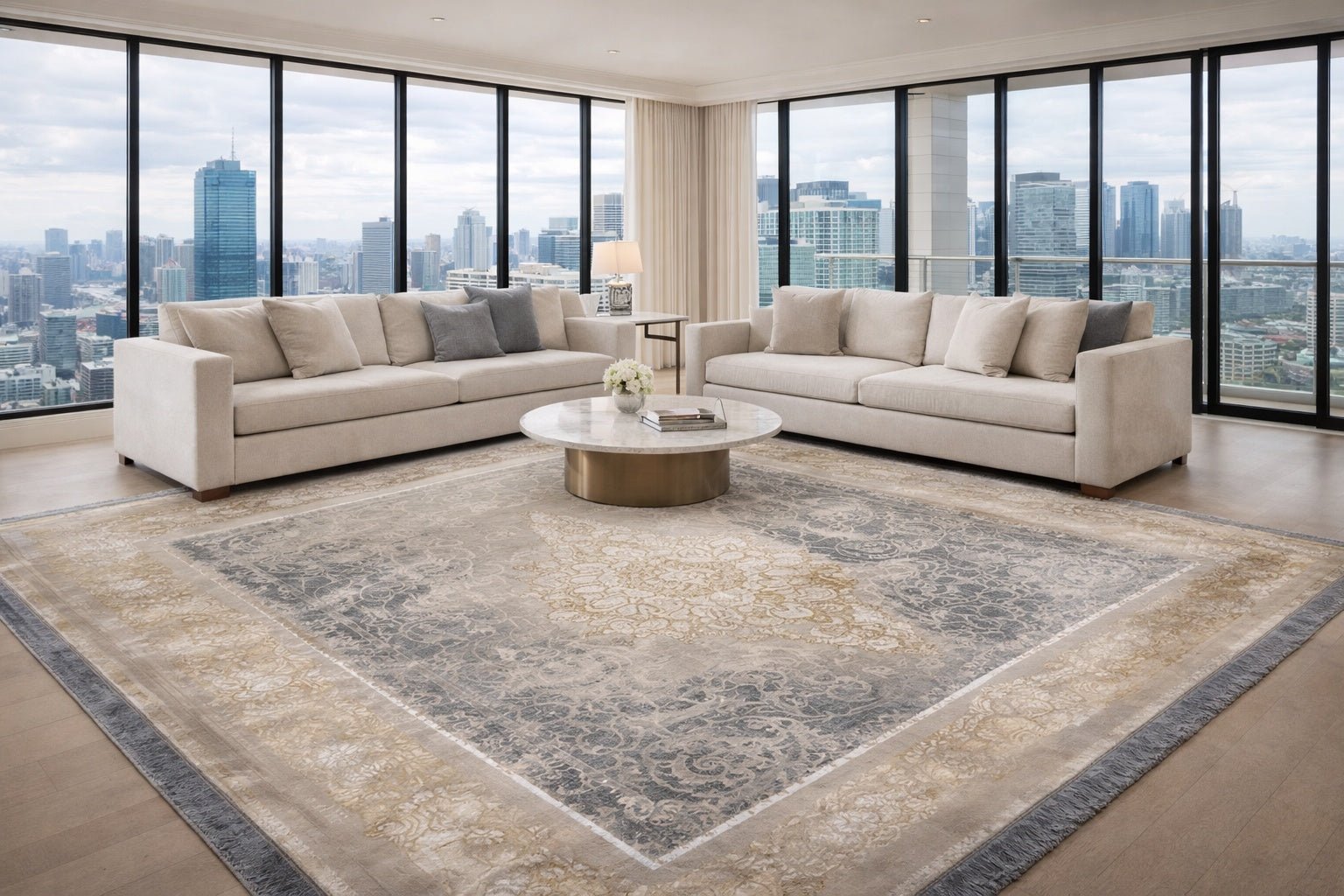 Dariush 10120 Traditional Persian Area Rug in Multi - detail view - Australian Rugs