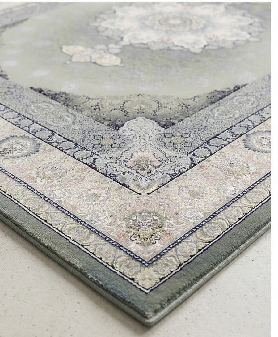 Delroba Traditional Persian Area Rug Smoky