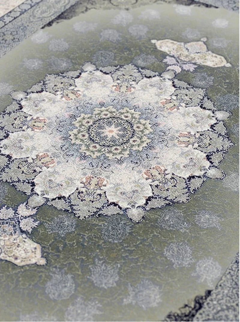 Delroba Traditional Persian Area Rug Smoky