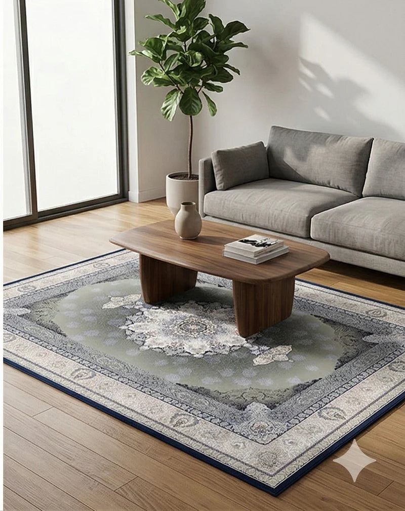 Delroba Traditional Persian Area Rug Smoky
