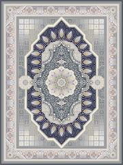 Delvin Traditional Persian Area Rug Smoky