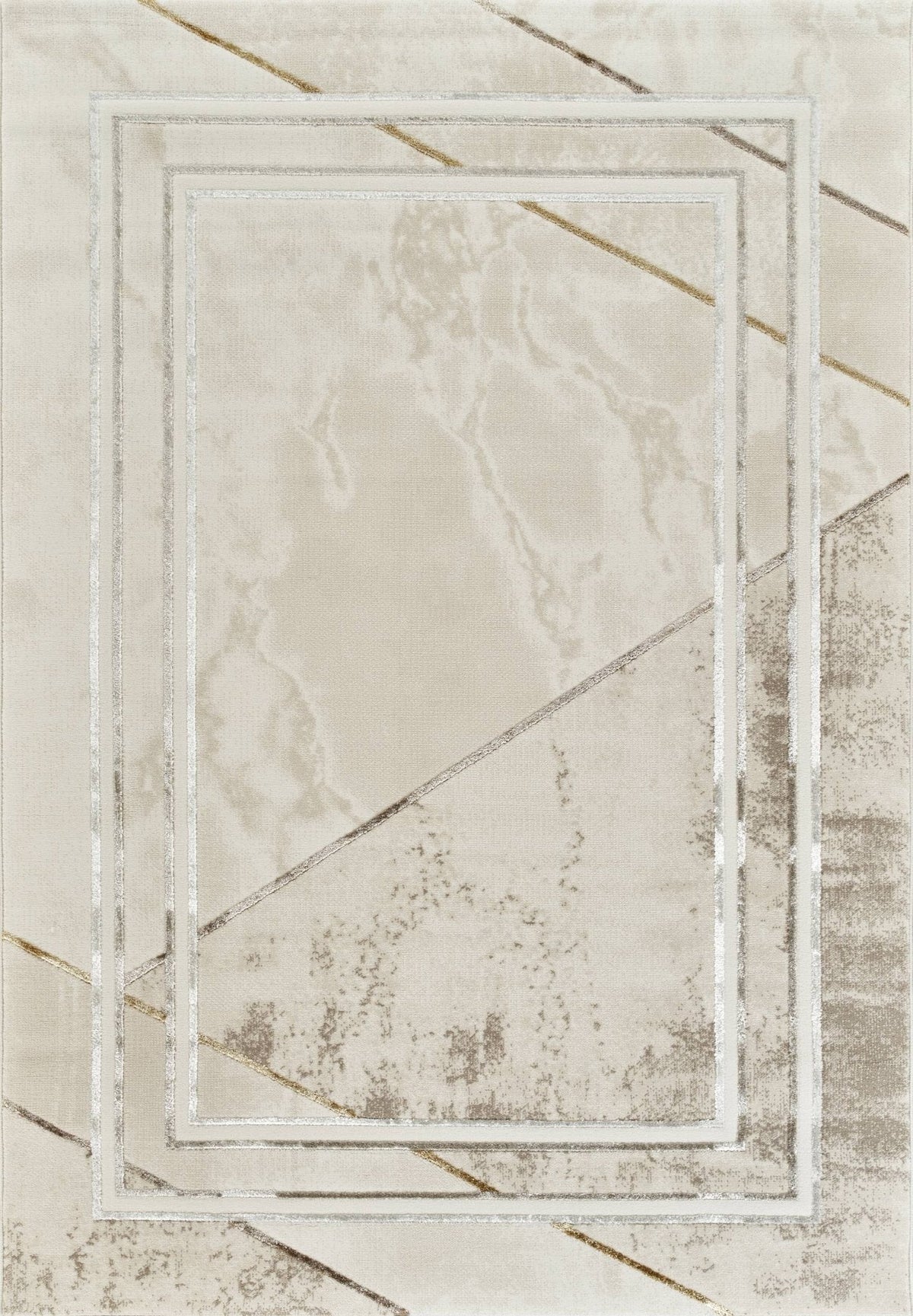 Elmas T510A Modern Area Rug White V. White – Australian Rugs