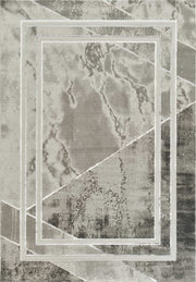 Elmas T510A Modern Area Rug L.Grey White - Australian Rugs