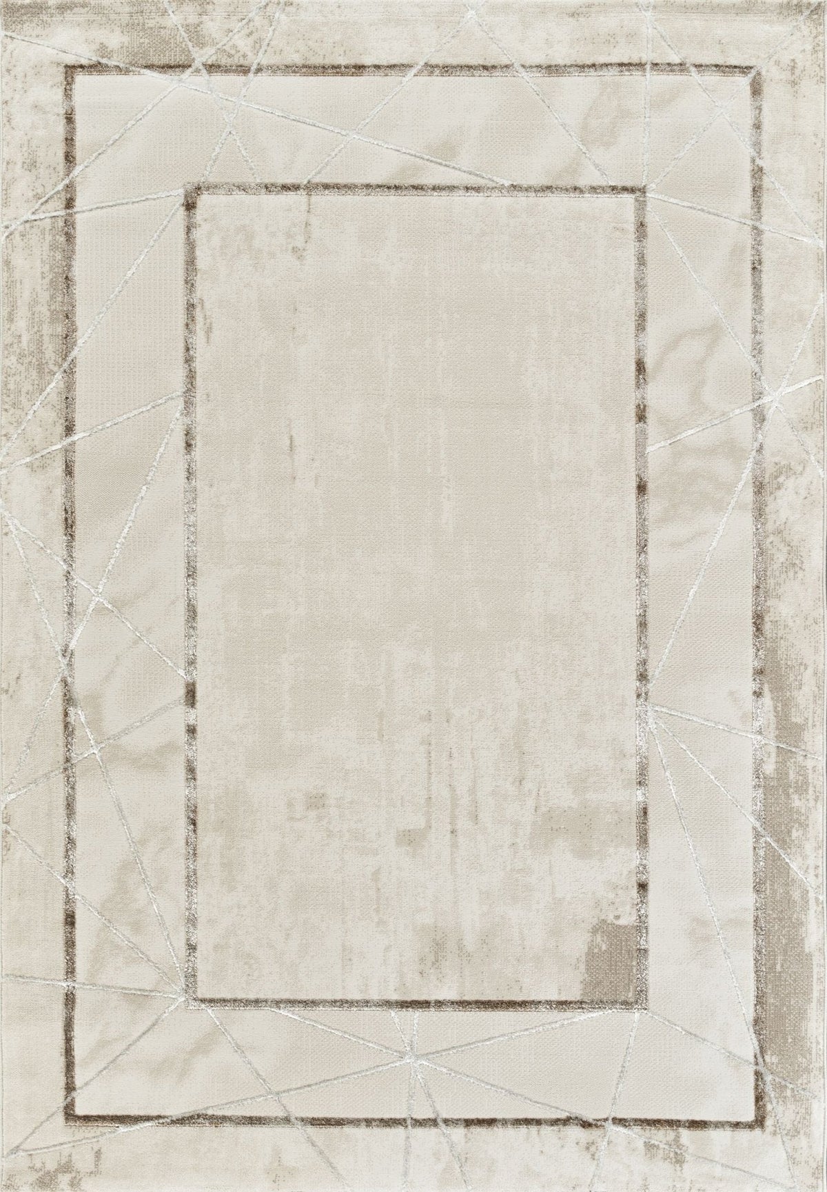 Elmas T519A Modern Area Rug White V. White – Australian Rugs