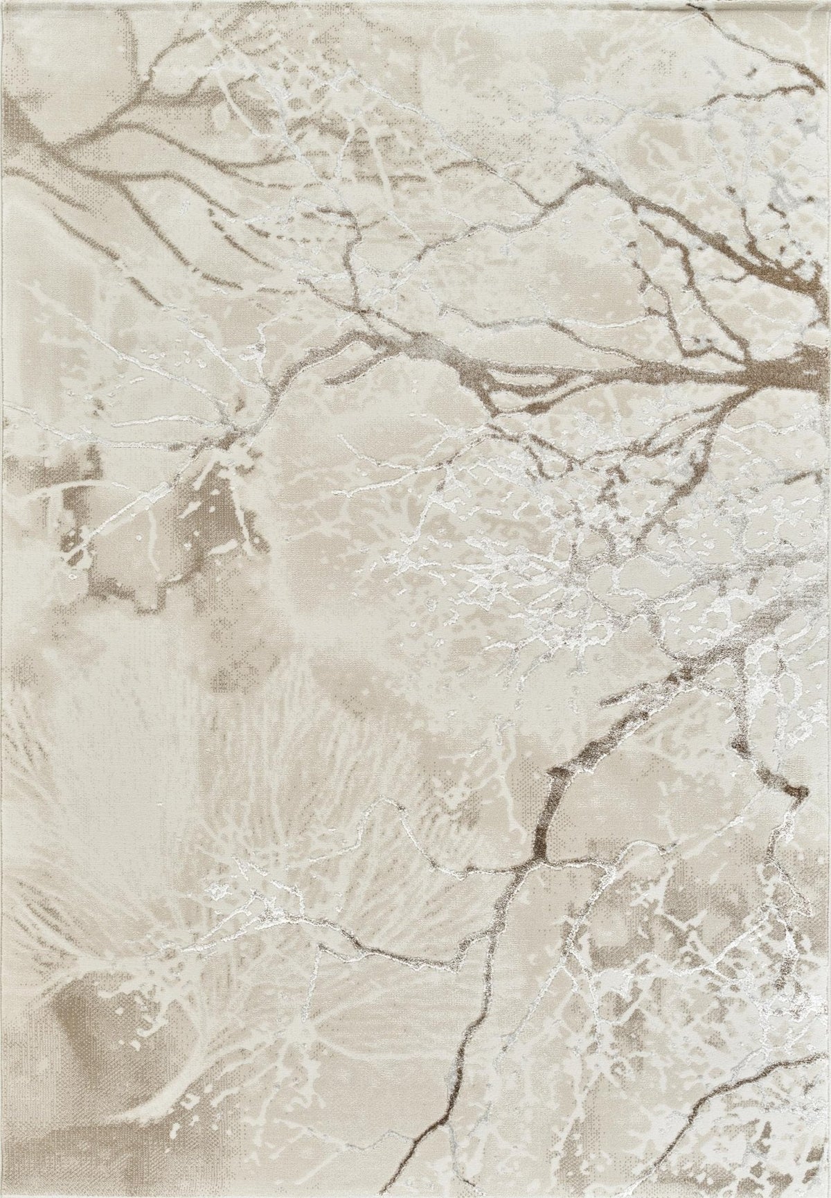 Elmas T532A Modern Area Rug White V. White – Australian Rugs