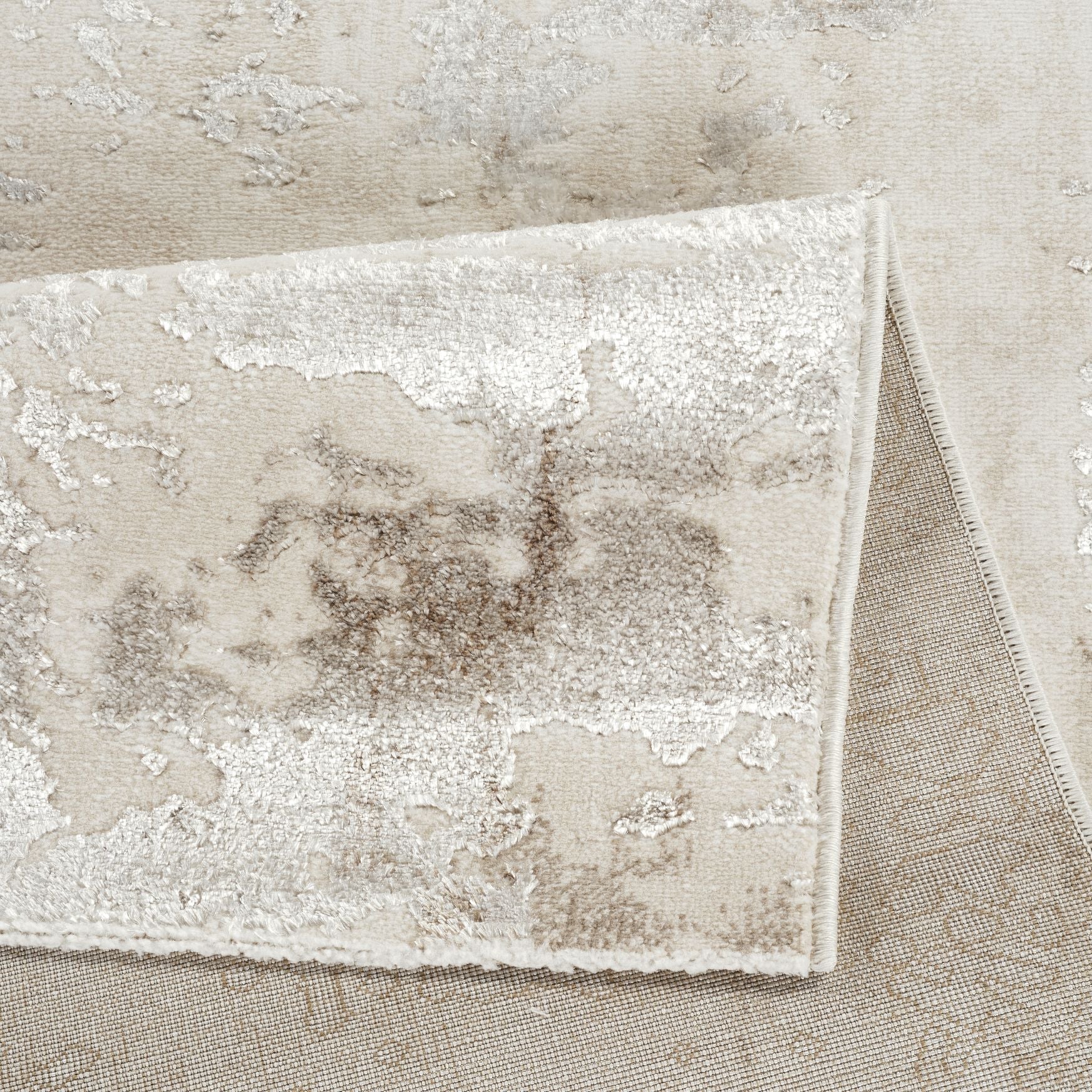 Elmas T533A Modern Area Rug Cream White - detail view 2 - Australian Rugs