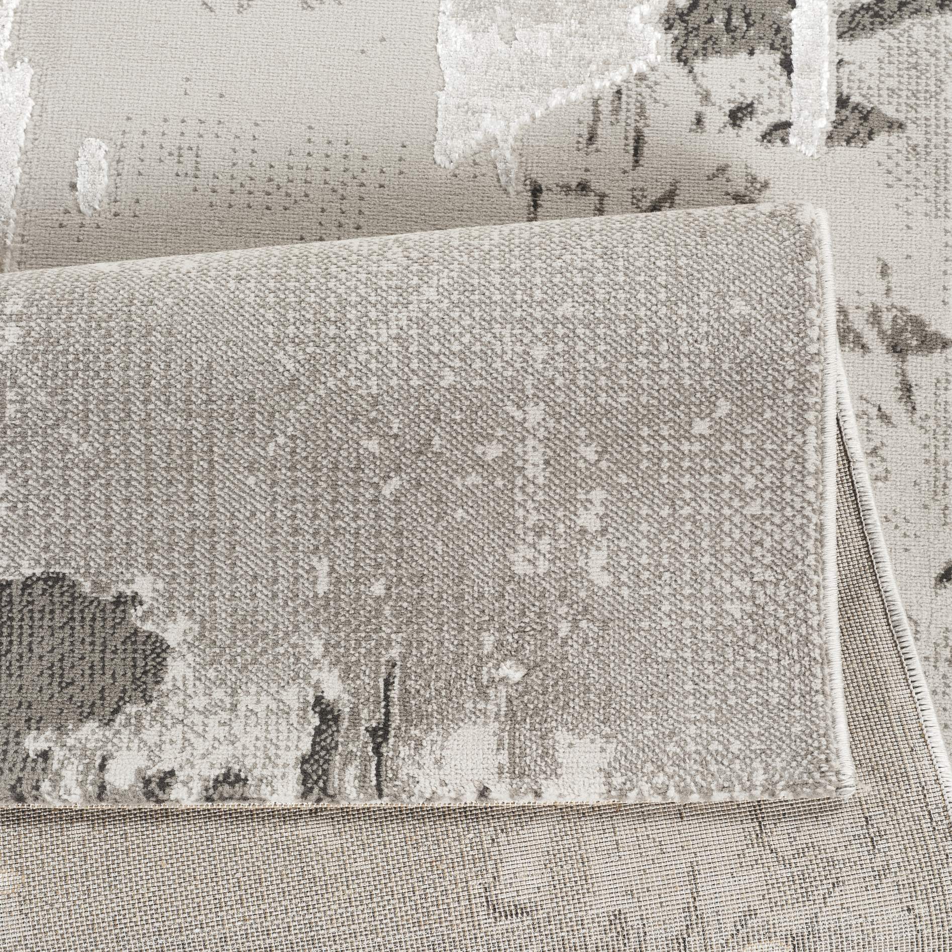 Elmas T540A Modern Area Rug L.Grey V.Grey - detail view 2 - Australian Rugs