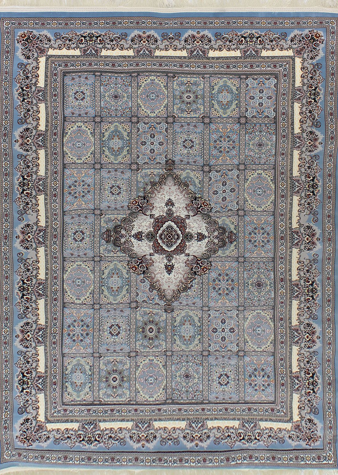 Elsa 3180 Blue Round Rug - Australian Rugs