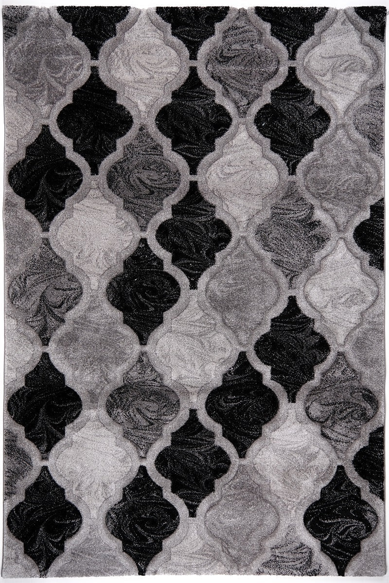 Australian Rugs - Faery 10140 Black Dark Grey Modern Area Rug