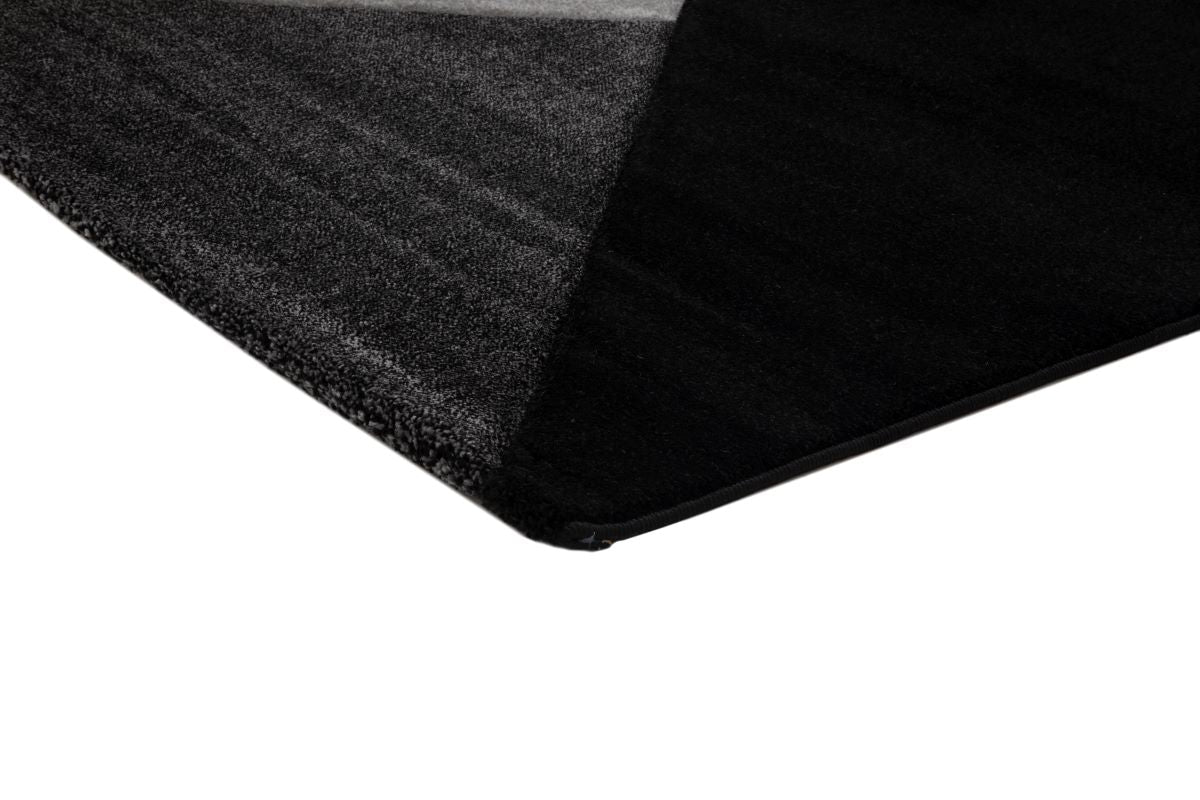 Australian Rugs - Faery FE394 Black Dark Grey Modern Rug room setting