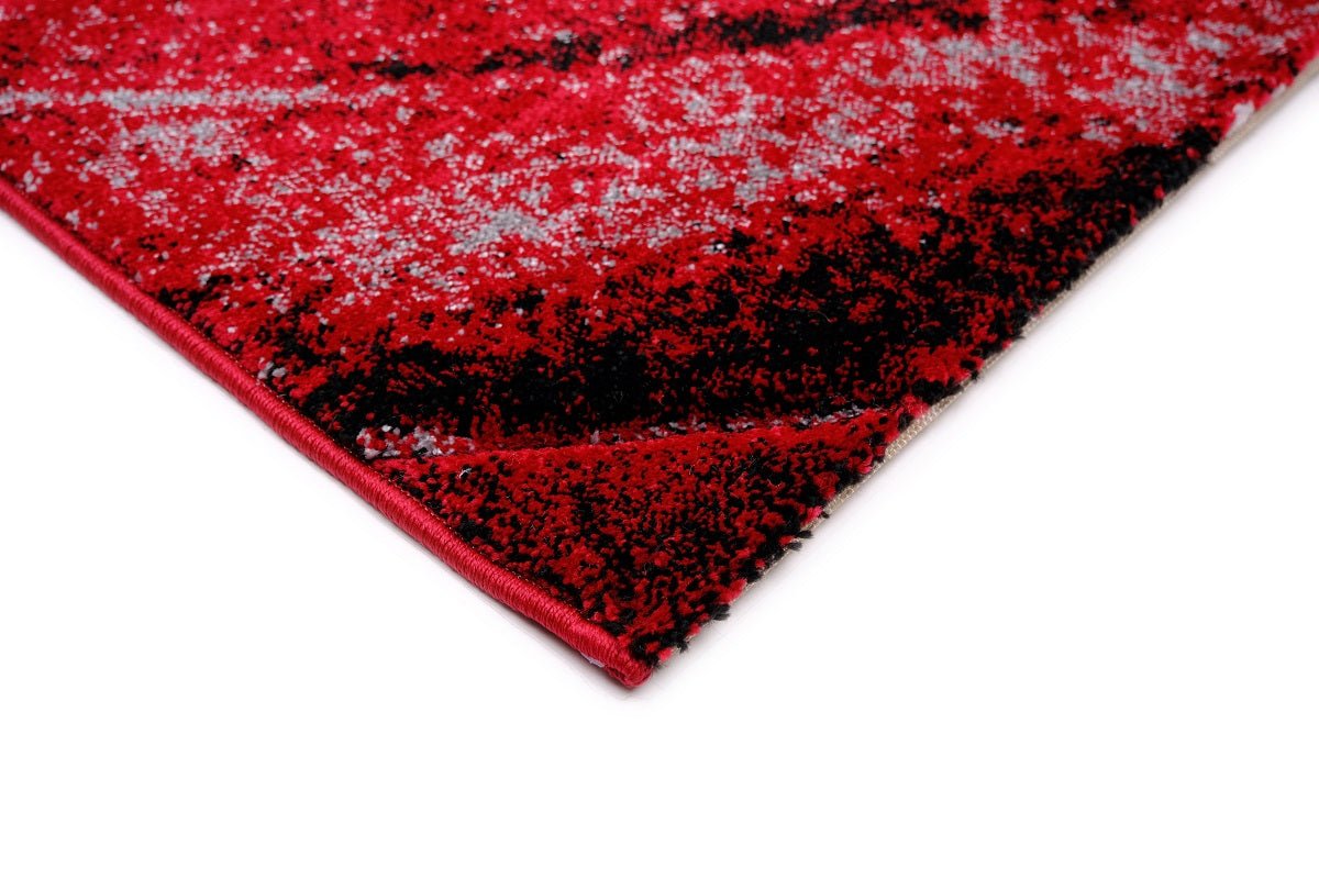 Australian Rugs - Faery Fe703 Dark Red-Black Modern Area Rug close up texture