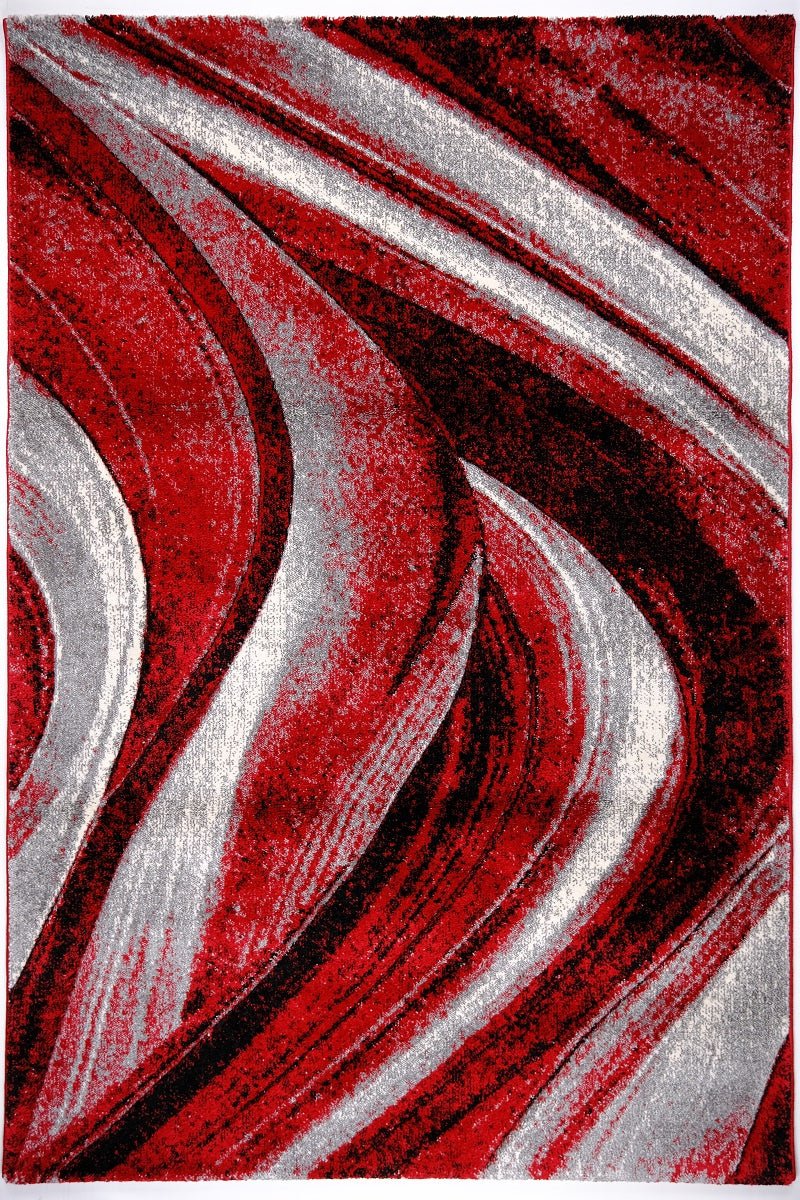 Australian Rugs - Faery Fe703 Dark Red-Black Modern Area Rug