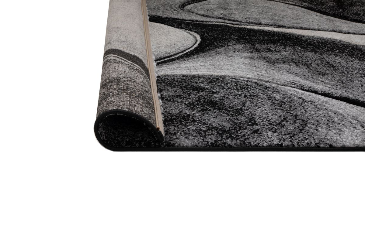 Australian Rugs - Faery G2855 Black Dark Grey Modern Area Rug detail