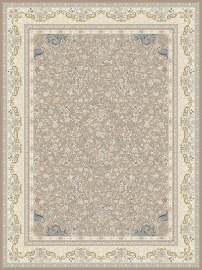 Golriz Traditional Persian Area Rug Chocolate