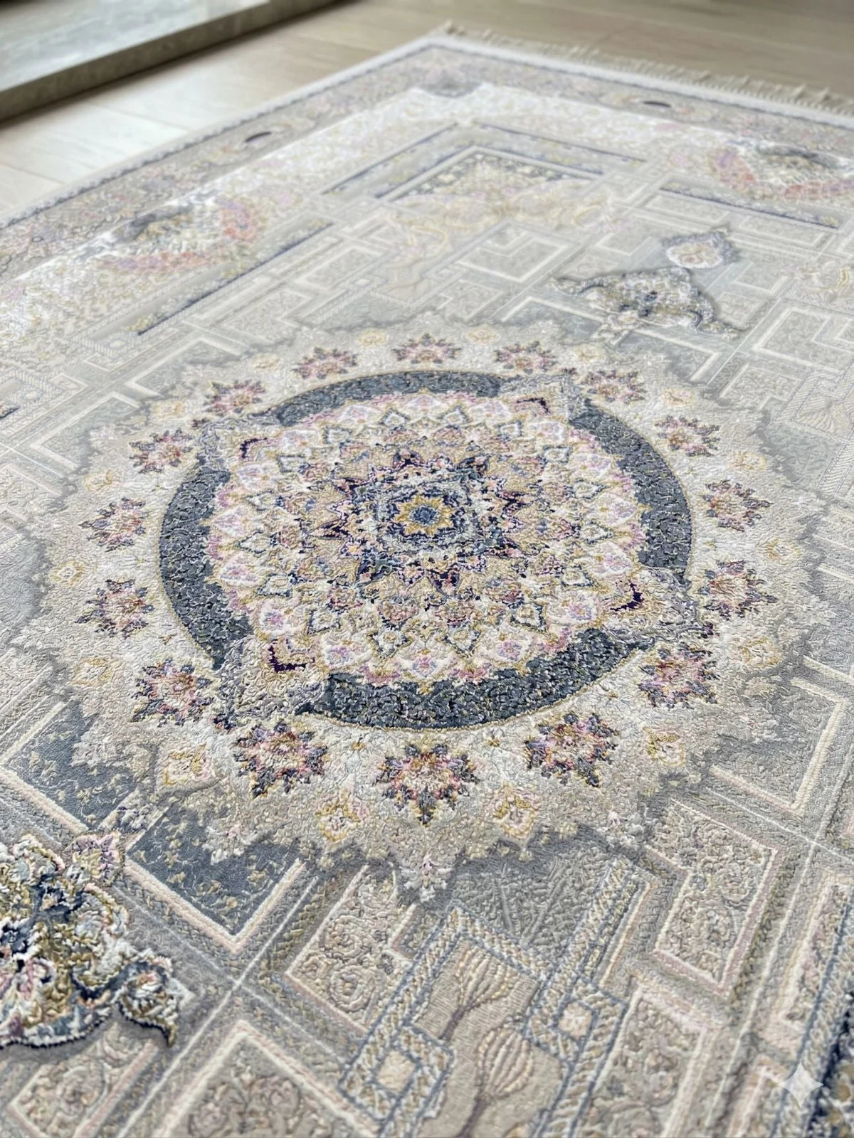 Ivan Traditional Persian Area Rug Beige