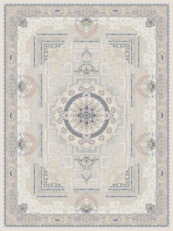 Ivan Traditional Persian Area Rug Beige