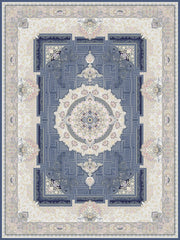 Ivan Traditional Persian Area Rug Sky Blue