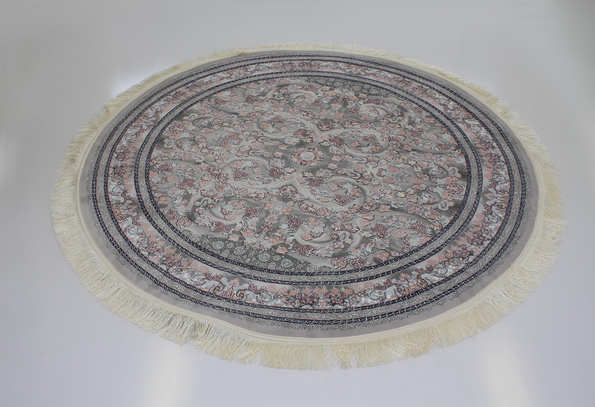 Jasmine 3179 Silver Round Rug - Australian Rugs