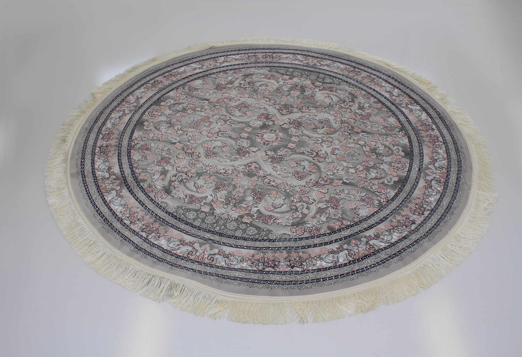 Jasmine 3179 Silver Round Rug - Australian Rugs