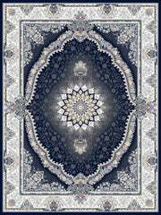 Kamand Traditional Persian Area Rug Navy Blue - Australian Rugs