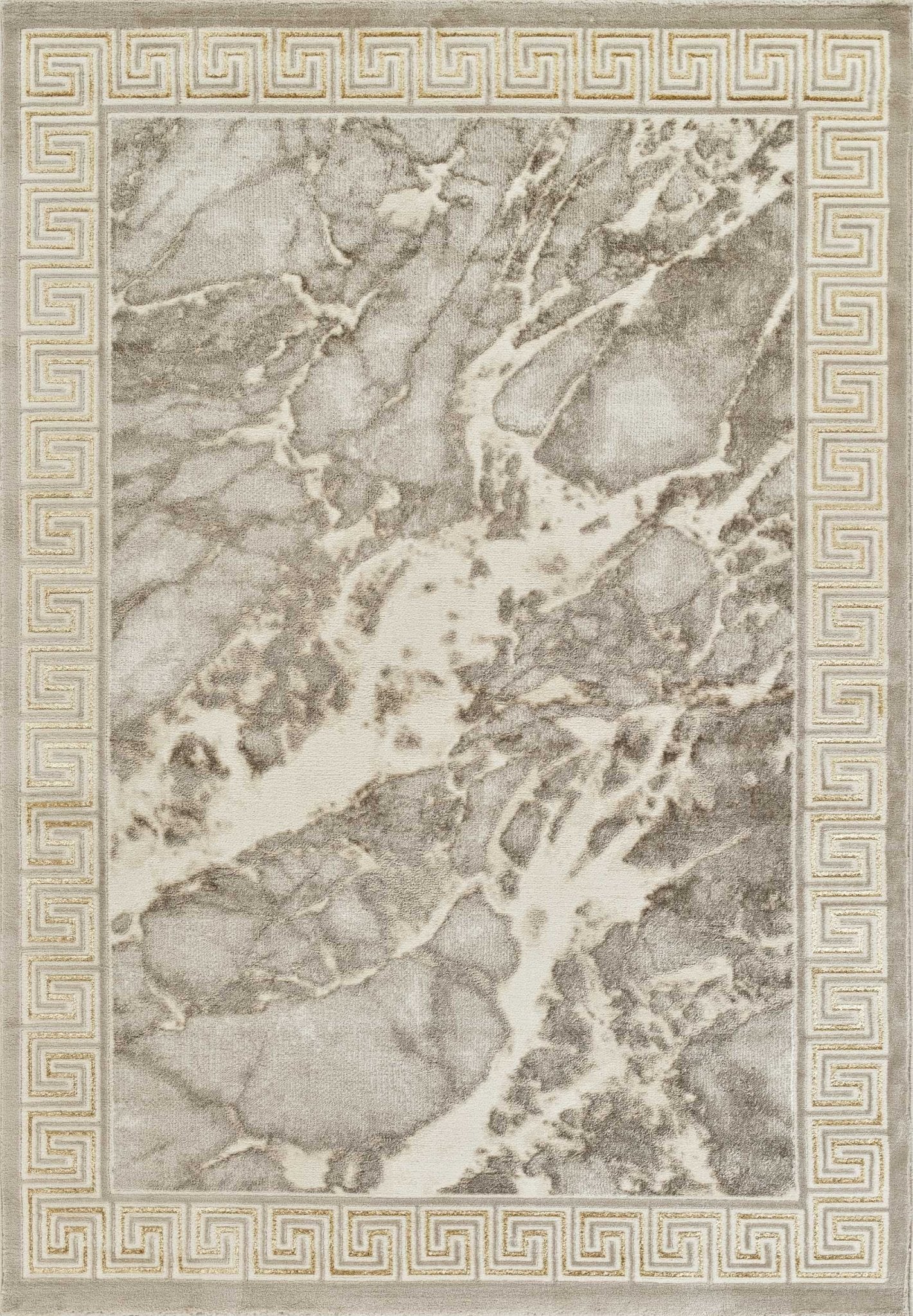 Marmaris D634A Modern Area Rug Cream V.Gold - Australian Rugs