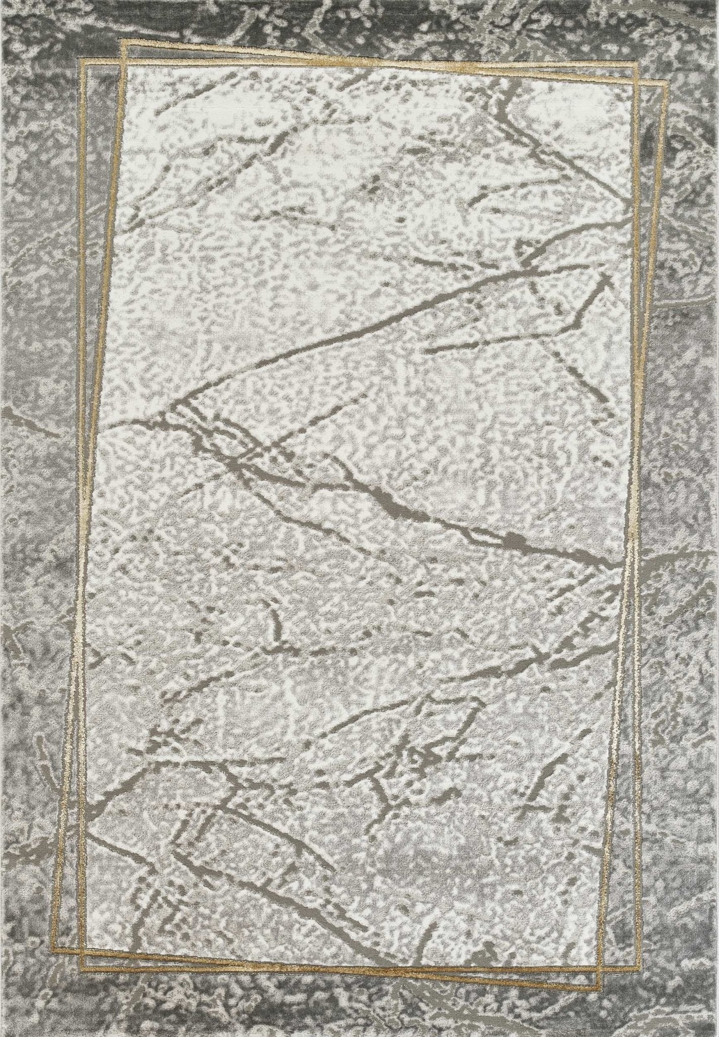 Marmaris E528A Modern Area Rug L.Grey V.Gold - Australian Rugs