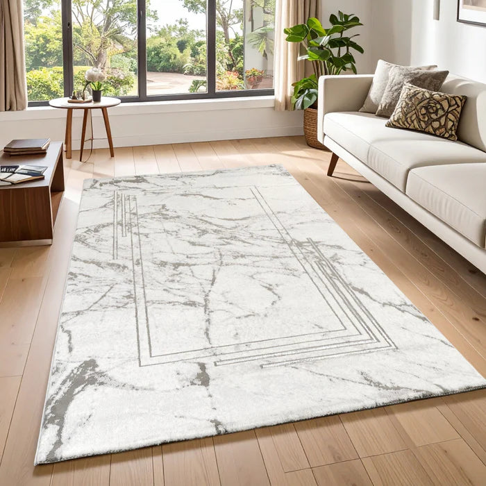 Marmaris E529D modern area rug - marble-inspired pattern close-up